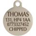BWM Designer Customised Fashion Pet ID Tags Dog Tags | Dog Tag for Pets Laser Engraved & Personalised | ID Tags for Dogs & Cats | Durable & Strong Steel Split Ring - Red Paw Large PawRed Large - Buy Online on GoSupps.com