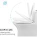 Toilet Seat Soft Close White D Shape Soft Close Toilet Seat - Top Fixing Quick Realease Toilet Seat for Easy Cleaning Sturdy UF Materials 02K Little Surprise - Buy Online on GoSupps.com