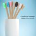 Eco-Friendly Bamboo Toothbrush - Biodegradable Soft Nylon Bristles for Dental Care | Blue Color - Buy Online on GoSupps.com