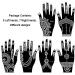 Xmasir 16 Sheets Indian Arabian Henna Tattoo Stencil Set - Temporary Tattoo Kit with New Designs - Buy Online on GoSupps.com