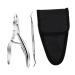 WOFASHPURET 1 Set Manicure 2-piece Set Pedicure Nail Kit De Manicura Nail Pliers Trimmer Pedicure Nail Clippers Trimmer Dead Skin Scissor Cuticle Manicure Set Stainless Steel Household