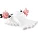 minkissy 1 Pair Gel Bunion Straightener Heel Sleeves for Cracked Heels Big Toe Separators Bunion Splints Pad Fingerless Gloves Toe Spacers Toe Spreader White Thumb Sock - Buy Online on GoSupps.com