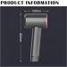 Grey Cordless Hair Dryer Portable Rechargeable Blow Dryer Travel Hairdryer Blowdryer Built-in Battery Hair Dryer for Home & Travel Hot and Cold Wind - Buy Online on GoSupps.com