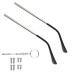 Metal glasses replacement bracket glasses replacement arms 1 pair of metal glasses replacement brackets glasses-substantive glasses spectacle liners glasses brackets for glasses-sun-sonnen glasses repair gray silver