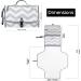 Menions Portable Nappy Changing Mat with Wipe-Pocket and Head Cushion - Waterproof Travel Change Pad for Babies - Grey Star Print - 0 Months - Buy Online on GoSupps.com