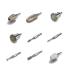 Beurer MP 60 Manicure Pedicure Tool Set with 9 Sapphire and Felt Tips for Hand and Foot Care