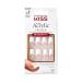 KISS Acrylic French False Nails Kit Long Coffin Wilder Fit Design Nail Classic White Color French Tip Nails Ready to Wear Gel & Manicure Stick included Long-Lasting Convenient & Easy to Apply