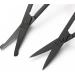 2Pcs Nose Hair Scissors Set for Beard, Moustache, Eyelash & Eyebrow Trimming - Black - Buy Online on GoSupps.com
