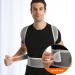Breathable Back Brace Posture Corrector for Men & Women | Full Back Support Belt for Scoliosis Hunchback Spine Relief Gray Small - Buy Online on GoSupps.com