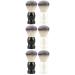 Minkissy 6 STK Manual Razor brush Shaping Tools Brush Shave Men in front of shaving brush shaving brushes in hairdressing. Cleaning accessories cleaning accessories man care requirements wood handle.
