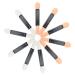 Solustre 50 pieces foam for eyeshadow applicators disposable eyelid shadow applicator eyeshadow brush made of sponge eyeshadow brush sponge foam sponge.