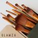 Glamza 12pcs Makeup Brush Set - Gold & White | Face Foundation Eye & Lip Brushes with Metal Case - International Shipping Available - Buy Online on GoSupps.com