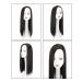Clip-In Hair Extensions for Women - 50.8 cm Smooth Black Brown Parting for Thinner Hair - Buy Online on GoSupps.com