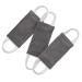 Baby Door Latch Covers Closer - Nursery Door Closer Silencer with Strong Elastic Straps for Good Sleep Thick Solid Door Cushion for Jammer Noise Reducing, 3 Pieces, W 4 x L 2 inches, Grey 4x2 inches Gray