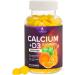 Sugar Free Calcium Gummy Plus 400 IU Vitamin D3 Immune System & Bone Health Support Supports Bone Strength - Nature s Chewable Calcium Nutrition Supplement Non-GMO Orange Flavor - 120 Gummies