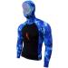 Hammerhead Spearguns Ambush Long Sleeve Rashguard with Hood - HH Camo Blue - Large - Buy Online on GoSupps.com
