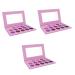 Angoily 3pcs 15 Exquisite Girls Eyeshadow Purple for Colors Compact Women Makeup 1 count (Pack of 1) Purplex3pcs