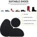 16-Piece Non-Skid Self-Adhesive Shoe Grips - Black | Anti-Slip Shoe Pads for Noise Reduction & Sole Protection - Buy Online on GoSupps.com
