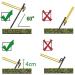10in Forged Steel Tent Stakes & 12in Camping Hammer Set - 8/16pcs Heavy Duty with Storage Pouch | Ideal for Rocky Terrain, Desert, Snowfield, Grassland - Buy Online on GoSupps.com