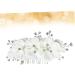 Angoily Flower Side Comb Bridal Side Combs Bride White Headgear Hair - Buy Online on GoSupps.com