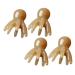FOMIYES 4pi ces Masseur de Chevelu Forme de Pieuvre Peigne de Massage pour T te Abs Outil de Grattage pour Cheveux Sains pour Voyages et Utilisation Quotidienne
