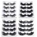 4 Pairs of Soft Real Hair False Eyelashes - Thick & Long 3D Fiber #06 - International Shipping Available - Buy Online on GoSupps.com