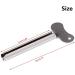 Xinhongo 6 Pcs Stainless Steel Toothpaste Tube Squeezers - Metal Key Squeezer for Bathroom Hair Dye & Cosmetic Tubes - Silver - Buy Online on GoSupps.com