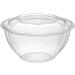 50 Sets - 32 oz. Clear Plastic Salad Bowls with Airtight Lids | 50 Count - Bulk Pack - Buy Online on GoSupps.com