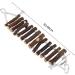 Vegan Bird Wood Ladder Toy with Landing Site - Ideal Bird Cage Accessories for Budgerigar Parrots Cockatiels & More - Buy Online on GoSupps.com