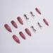 Xerling Glitter Charms False Nails - Stylish Stiletto & Ballerina Press-On Nail Art for Women & Girls (24 Pcs Pattern F - Buy Online on GoSupps.com