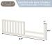 Sorelle 148 Toddler Solid Wood Bed Rail & Crib Conversion Kit | Universal & Timeless Style | Weathered White | 51"x1"x14"  Converts Crib to Toddler Bed - Buy Online on GoSupps.com