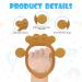 Vicloon Baby Bite Toys - 2PC Soft Silicone BPA-Free Rings | Dental Aid & Soothing Toy for 3+ Months | Brown - Buy Online on GoSupps.com