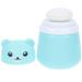 Didiseaon powder puff box baby powder containers simple talcum powder container setting powder triangle puff body powder puff and container mini powder Puffs pill box travel synthetic sponge 10X7CM Blue