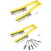 Stainless Steel Brush Set Long Handle Scratch Brush Multipurpose Cleaner Welding and Removing Rust 2  - Buy Online on GoSupps.com