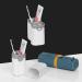 Buy Hoshen Portable Travel Toothbrush Cup - Multifunctional Toothbrush Holder & Wash Cup | White - International Shipping Available - Buy Online on GoSupps.com