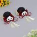 Limtula Womens Bows Hair Clip Cute Plush Panda Decorations Bowknot Hairpin Cosplays Lolitas Hair Accessory for Party Show Red - Buy Online on GoSupps.com