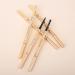 Waterproof Brown Brow Pencil & Eyeshadow Set with Spoolie | Dark Brown - Gold Bar Double-Headed Chopsticks Eyebrow Pencil - Buy Online on GoSupps.com