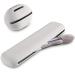 Qetlavee 2Stk portable cosmetic bag 1stk makeup brush holder silicone+1stk make-up sponge holder brush cosmetics pocket makeup brush organizer for travel storage for make-up brush (light gray)
