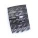 HD Novelty Set of 4 Tort Plain Hair Combs Slides 7cm (2.8") French Side Combs Plastic Twist Comb Strong Hold Hair Clips Accessories for Girls Women (15 Teeth) Black