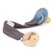 AngelicArt pacifier strap with engraved name for boys and girls - large selection of colors - gift for baby (dark gray)
