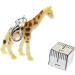 Miniblings Giraffe Charm Zipper Pull | Handmade Fashion Jewelry | Silver Chain Pendant | Unique Animal Accessory for Bracelets | International Shipping - Buy Online on GoSupps.com