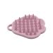 AQSQWQ scalp massage brush shampoo brush silicone shampoo hairbrush for peeling and head massage are used wet & dry improves blood flow to the scalp pink