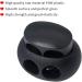 DYZD Plastic Cord Lock End Toggle Double Hole Spring Stopper Fastener Slider - Black 10 PCS - Buy Online on GoSupps.com