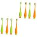 Healeved 8 STK Carrot toothbrush manual toothbrush oral toothbrush travel toothbrush toothbrush for children household children