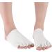 HEALLILY Moisturizing Socks Gel Five Toe Sleeve Open Toe Spa Socks Protector for Dry Cracked Hydrating Foot Care Supplies 1 Pair - Buy Online on GoSupps.com