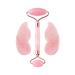 The Best Jade Roller Natural Quartz Roller and Gua Sha for Facial Toning Face Massage Skin Firming Slimming.Genuine Beauty Tools(Color:a)
