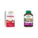 Jamieson Chewable Probiotic 2 Billion Active Cells - Natural Strawberry Flavour & 100% Complete Kids Chewable Multi 60 Tablets Chewable Tablets+ Kids