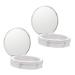 FOMIYES 2pcs Storage Box Makeup Case Portable Powder Case Makeup Powder Puff Empty Compact Powder