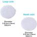 Self Adhesive Dots  1000Pcs(500 Pair Set) 0.39 Inch / 10mm Diameter Hook and Loop Dots Tape  10mm Nylon Sticky Back Coins  Suitable for Classroom  Office  Home  White 0.39 / 10mm - 1000Pcs - Buy Online on GoSupps.com