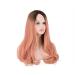 BGHJUE Black Gradient Long Curly Wave Wig | Fashionable Big Wave Hairstyle for All Occasions - Buy Online on GoSupps.com